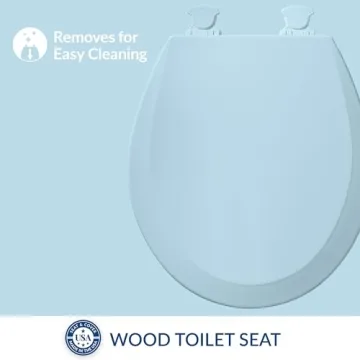 Bemis 500EC464 Dresden Blue Toilet Seat Easy Clean Durable
