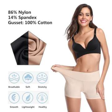 Seamless Women’s Boyshorts Anti-Chafing Underwear Slip Shorts