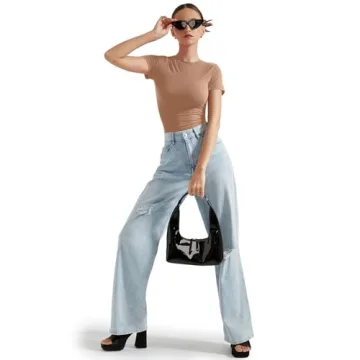 SUUKSESS Women Double Lined Fitted Basic Tee Shirts