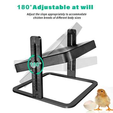 Freleca Brooder Heater for Chicks, Chick Brooder Heating Plate Poultry Coop Heater Chicks Warmer 10”x 10”Adjustable Height Brooding Heater 18 Watts