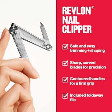 Revlon Nail Clipper for Safe and Easy At-Home Grooming