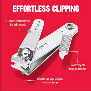 Revlon Nail Clipper for Safe and Easy At-Home Grooming
