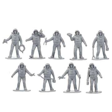 Astronaut & Space Toy Action Figure Playset- 60pc Set Includes Astronauts, Rockets, Spaceship Shuttl...
