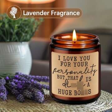 LEADO Candles for Men, Funny Mens Valentines Gifts for Boyfriend, Valentines Gifts for Him, Husband ...