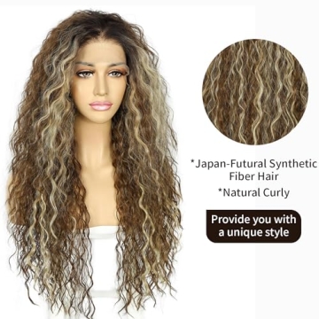SAPPHIREWIGS Long Curly Lace Front Wig for Stunning Looks