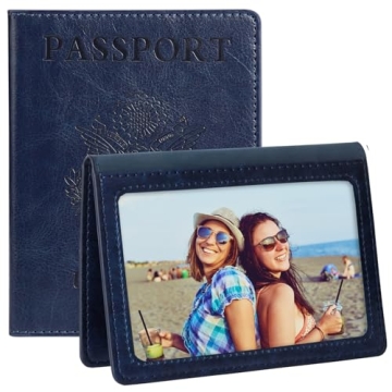 TIGARI Passport Holder for Travel, Slim Passport Cover for Women Men, Leather Passport Case Protecto...