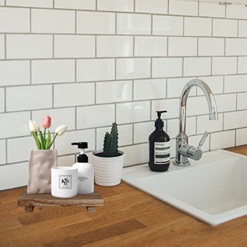 Small Wood Tray Pedestal for Farmhouse Decor