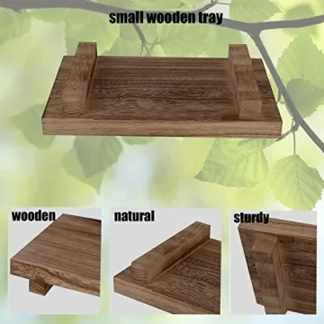 Small Wood Tray Pedestal for Farmhouse Decor