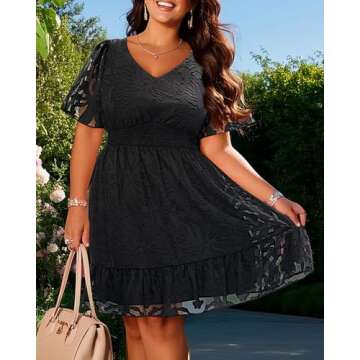 Elegant Plus Size Summer Dress for Graduations & More