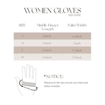 Visivin Winter Gloves for Women Touch Screen Gloves Warm Fleece Lined Gloves Black L