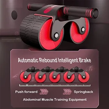 AB Wheel Roller with Rebound Assistance for Home Fitness