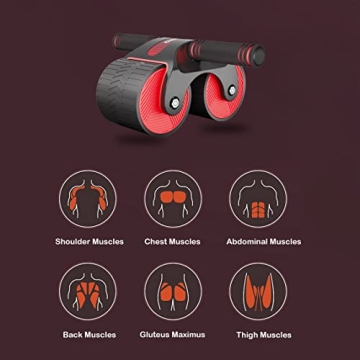AB Wheel Roller with Rebound Assistance for Home Fitness