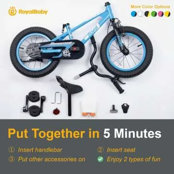 EZ Kids Bike 2-in-1: Balance to Pedal for Ages 3-9
