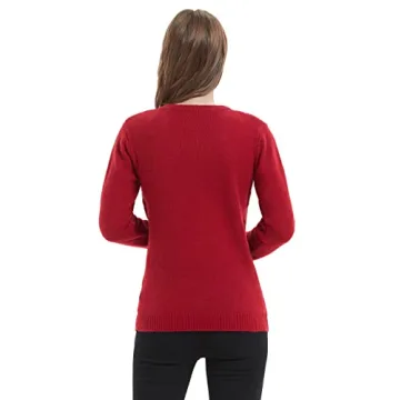 Cute Women's Ugly Christmas Sweater with Lights