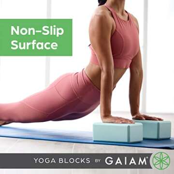 Gaiam Yoga Block, Marbled Granite