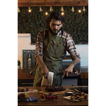 Durable Asaya Chef Apron with Pockets and Bottle Opener