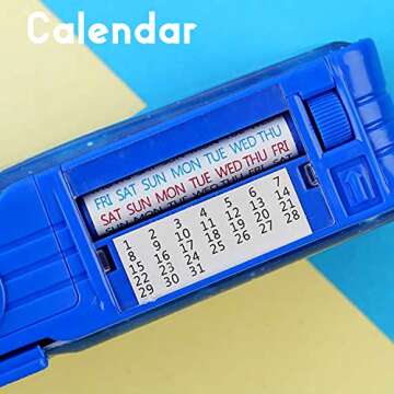 Pop Up Multifunction Pencil Case, Cute Cartoon Pen Box Organizer Stationery with Password Lock, Sharpener, Schedule, Whiteboard, School Supplies, Best Birthday Gifts for Kids Teens, Blue, no