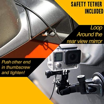 Suction Cup Car Mount for GoPro Hero Cameras and More