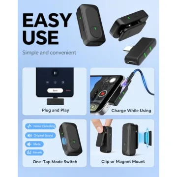 Jubolion Wireless Lavalier Microphone for Creations