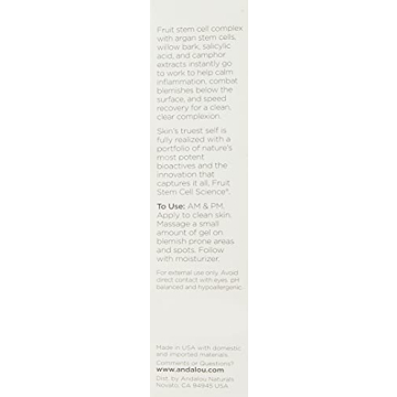 Andalou Naturals Blemish Gel for Clear Skin Treatment 0.6oz
