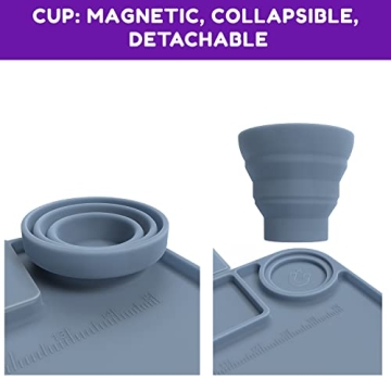 Silicone Craft Mat with Collapsible Cup for Artists and Crafters