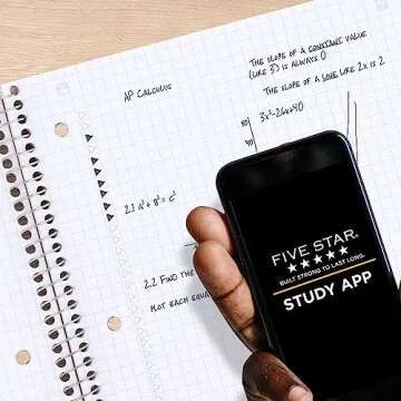 Five Star Spiral Notebook + Study App, 1 Subject, Graph Ruled Paper, Fights Ink Bleed, Water Resista...