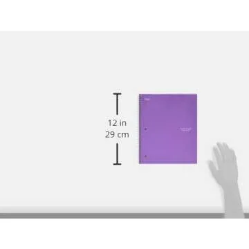 Five Star Spiral Notebook + Study App, 1 Subject, Graph Ruled Paper, Fights Ink Bleed, Water Resistant Cover, 8-1/2" x 11", 100 Sheets, Amethyst Purple (620000CF1)