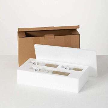 Sullivans White Tan Ceramic Vases for Farmhouse Decor