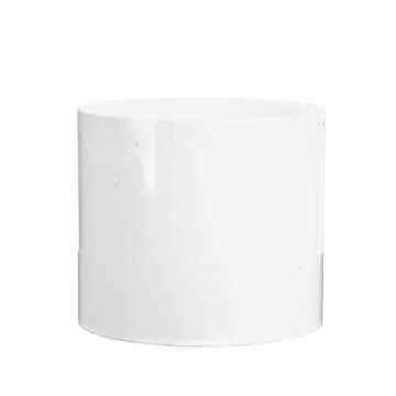 NDS 3P05 PVC S&D Coupling, 3-Inch, Hub X Hub Connection, for use with 3-Inch Sewer and Drain Pipe, White