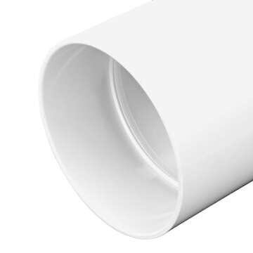 NDS 3P05 PVC S&D Coupling, 3-Inch, Hub X Hub Connection, for use with 3-Inch Sewer and Drain Pipe, White