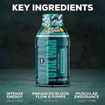 REDCON1 Total War RTD Preworkout - Sour Gummy Bear Drink