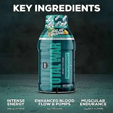 REDCON1 Total War RTD Preworkout - Sour Gummy Bear Drink