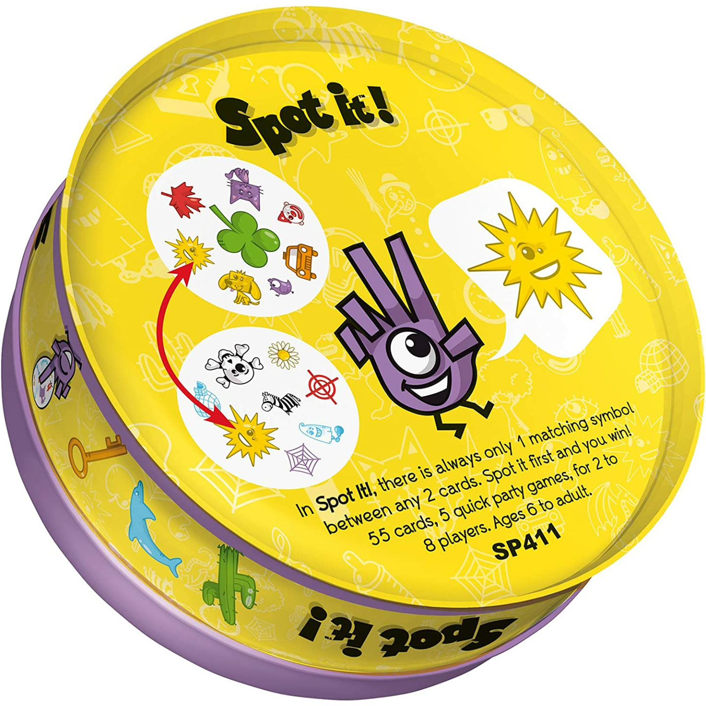 Spot It! Classic Card Game for Kids 6+ | 2-8 Players