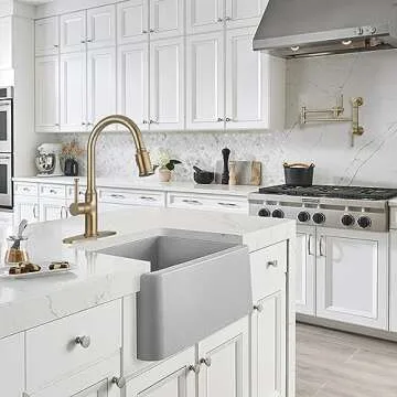 Lava Odoro Curtura Kitchen Faucet, Brushed Bronze Elegance