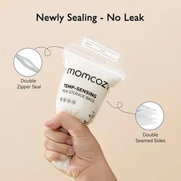 Momcozy Breastmilk Storage Bags with Temp-Sensing Technology