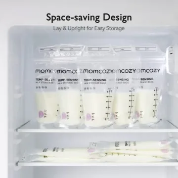 Momcozy Breastmilk Storage Bags with Temp-Sensing Technology