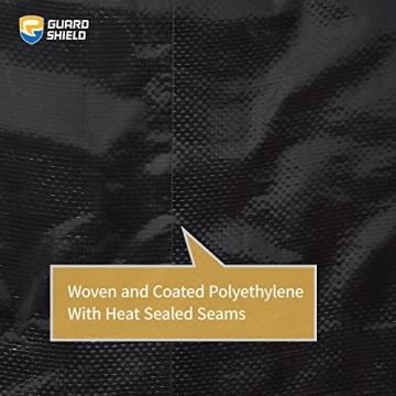 GUARD SHIELD 10x10 ft Black Tarp Waterproof Medium Duty Cover