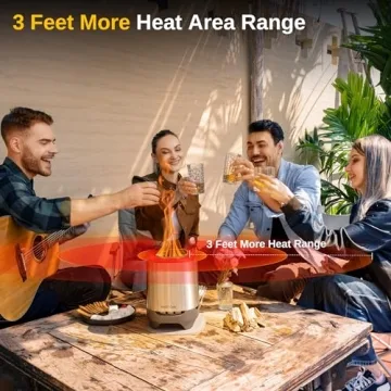 Stylish EAST OAK Smokeless Fire Pit for Outdoor Fun