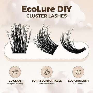 LASHVIEW Cluster Lashes Wispy Cluster Eyelash Extensions 3D DIY Lash Clusters 10-16mm Multilayered Eyelash Clusters, Reusable Fluffy Individual Lashes Cluster(ML 09)