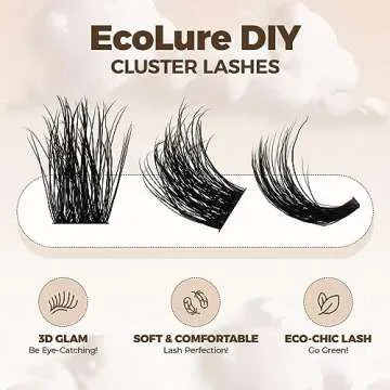 LASHVIEW Cluster Lashes Wispy Cluster Eyelash Extensions 3D DIY Lash Clusters 10-16mm Multilayered Eyelash Clusters, Reusable Fluffy Individual Lashes Cluster(ML 09)