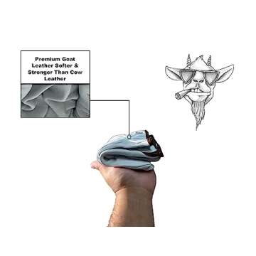 Strongarm Premium Goatskin Leather Welding & Work Gloves, for Welding, Construction, Industrial, Gardening, Mechanix, Driver 3-PK