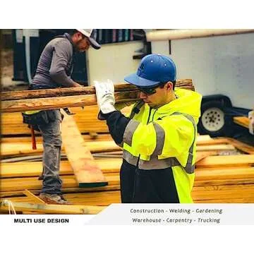 Strongarm Premium Goatskin Leather Welding & Work Gloves, for Welding, Construction, Industrial, Gardening, Mechanix, Driver 3-PK