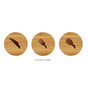 Compact Bamboo Utensil Organizer for Kitchen Drawers