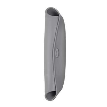 OXO Tot Roll-Up Bib Set - Gray/Pink for Mealtime Fun