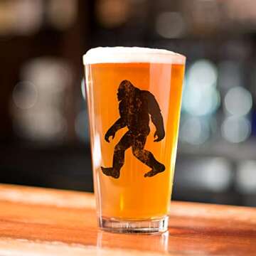 Rustic Black Lantern Pint Glasses Set for Beer Lovers