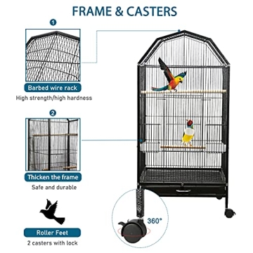 Premium Olpchee Parakeet Bird Cage for All Birds