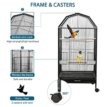 Premium Olpchee Parakeet Bird Cage for All Birds