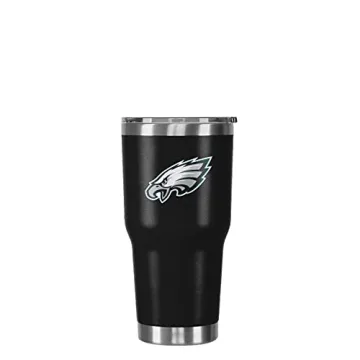 FOCO Philadelphia Eagles NFL Team Logo 30 oz Tumbler - Black