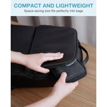 BAGSMART Black Cord Organizer for Travel Tech Essentials