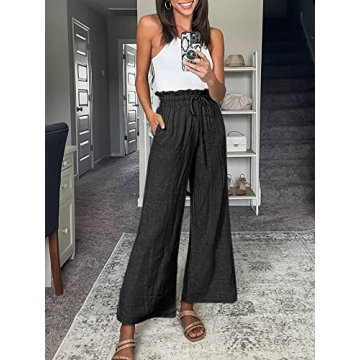 Caracilia Women's Palazzo Pants - Stylish Comfort for Summer